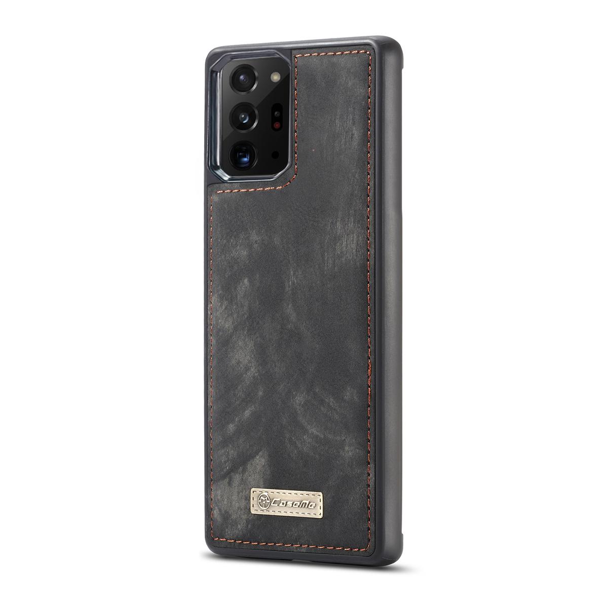 Samsung Galaxy Note 20 Ultra Rymligt plånboksfodral med många kortfack, Grå