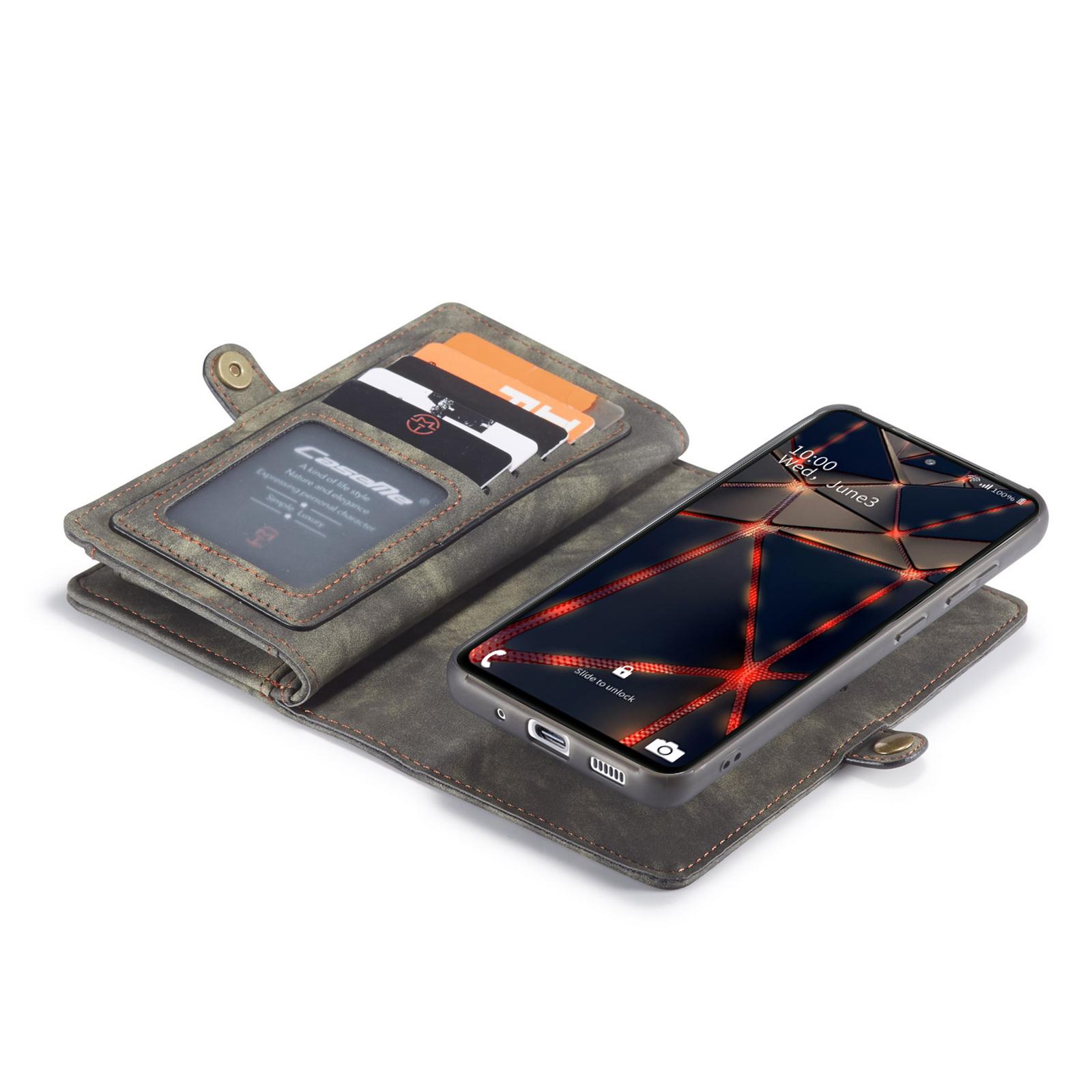 Galaxy S20 FE Rymligt plånboksfodral med många kortfack, grå
