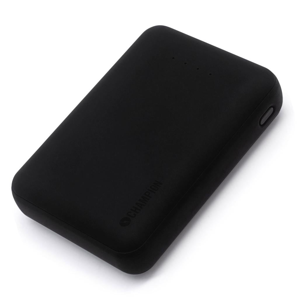 Powerbank 10000 mAh USB-C + USB-A, svart