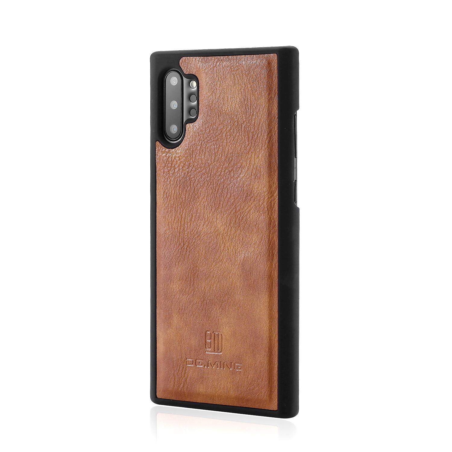 Samsung Galaxy Note 10 Plus Plånboksfodral med avtagbart skal, Brun
