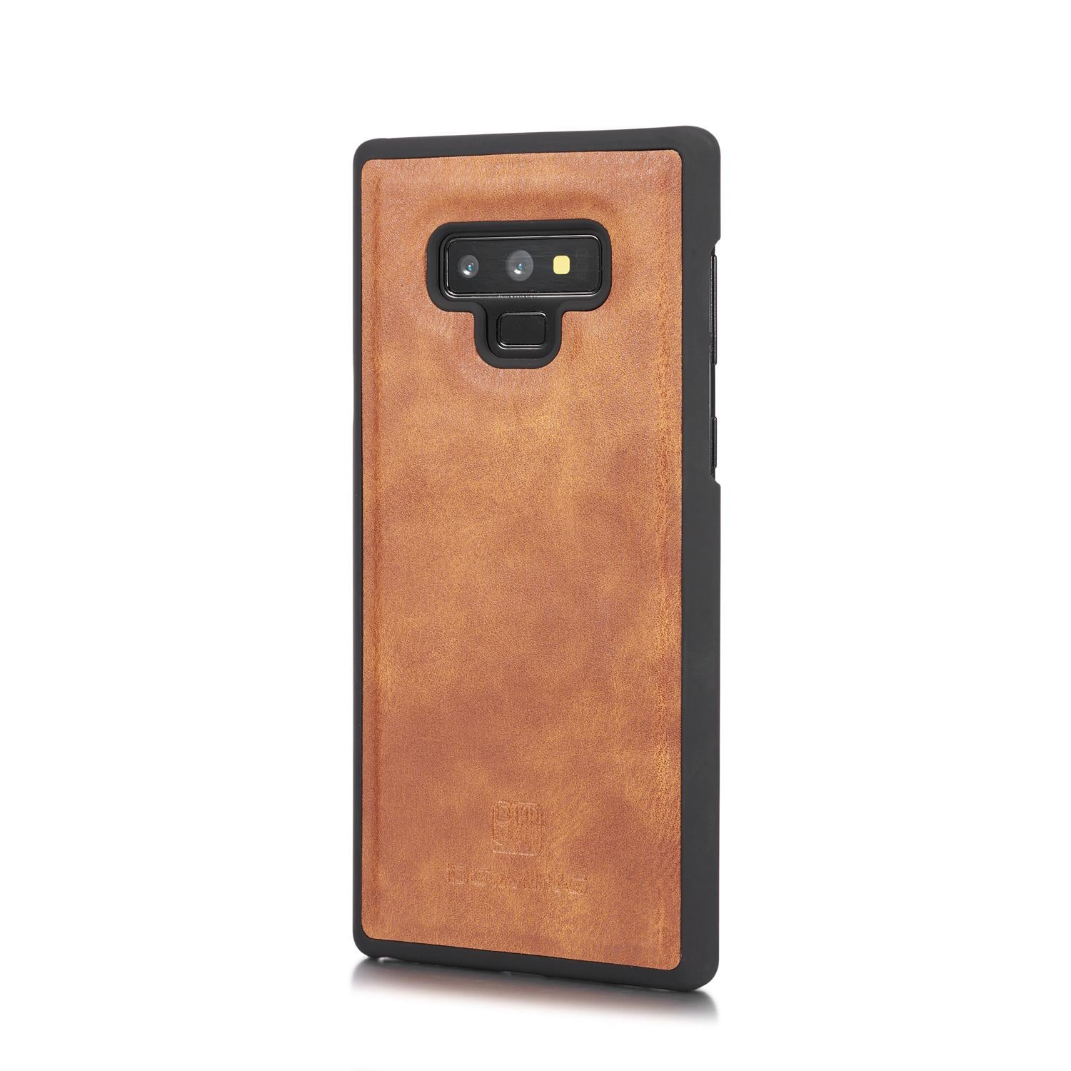 Galaxy Note 9 Plånboksfodral med avtagbart skal, cognac