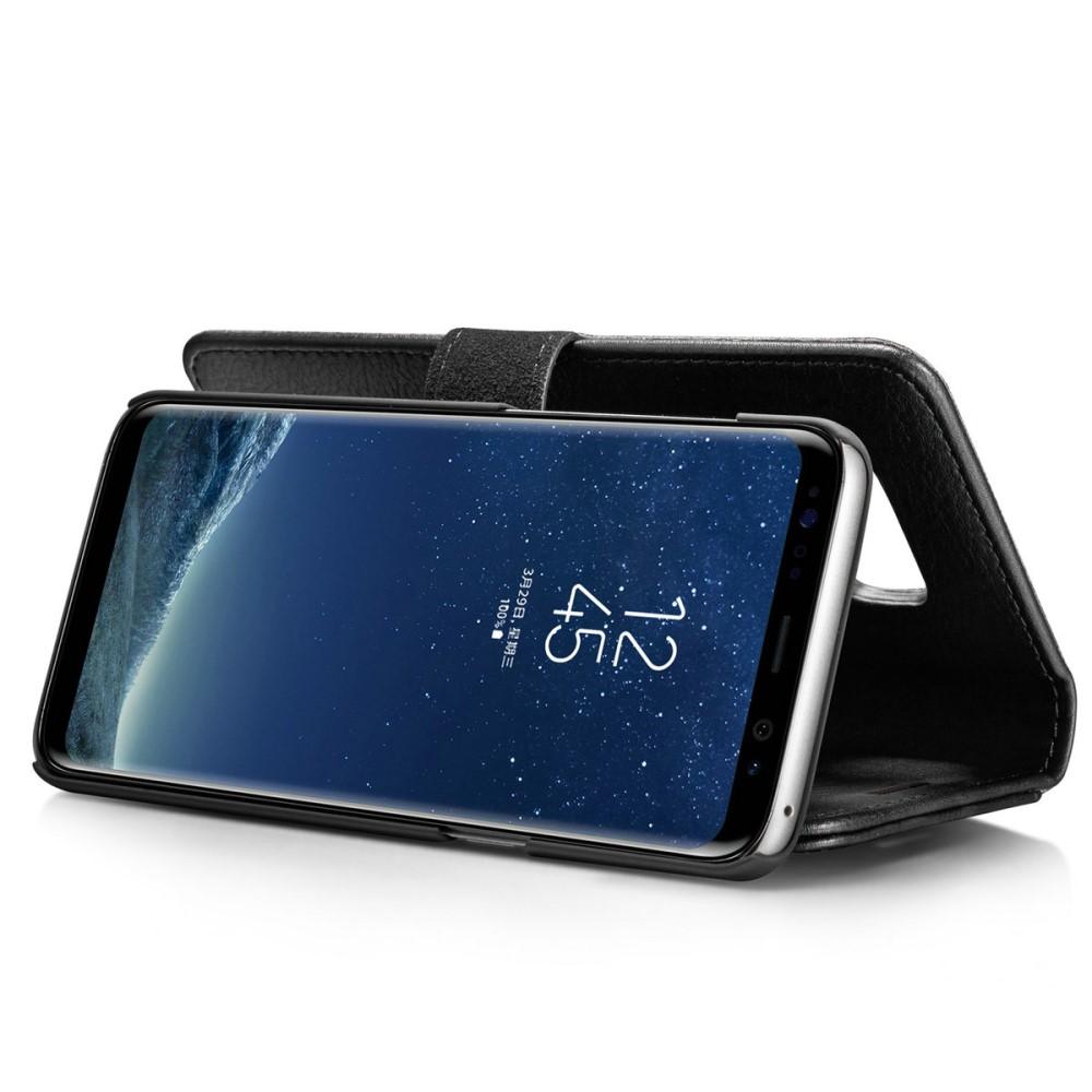 Galaxy S8 Plånboksfodral med avtagbart skal, svart