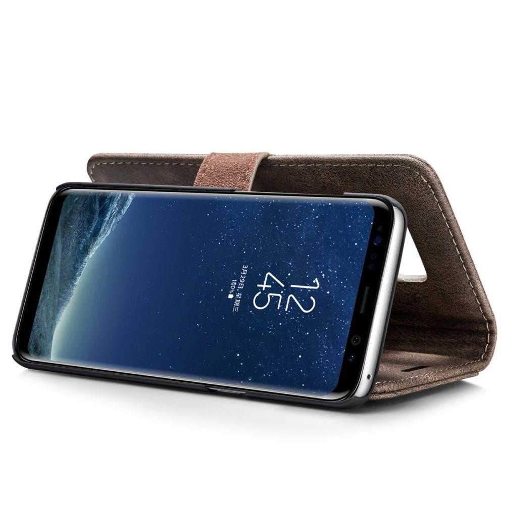Samsung Galaxy S8 Plånboksfodral med avtagbart skal, Brown
