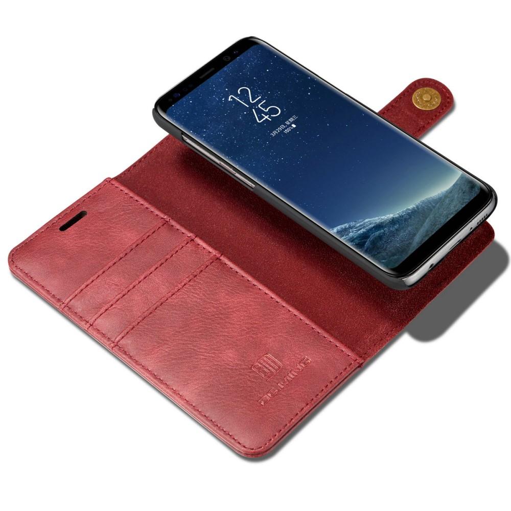 Galaxy S8 Plånboksfodral med avtagbart skal, röd