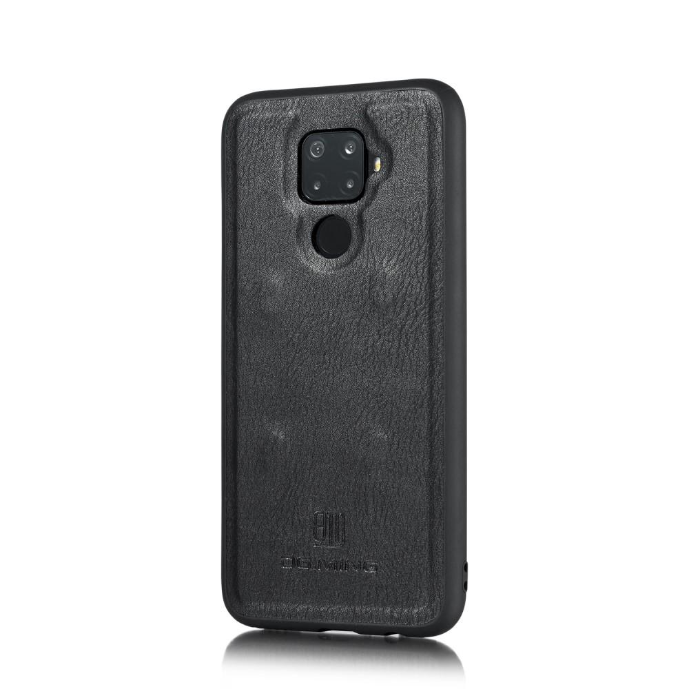 Huawei Mate 30 Lite Plånboksfodral med avtagbart skal, Svart