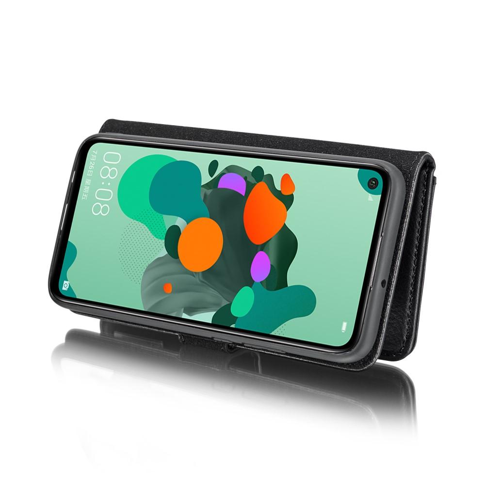 Huawei Mate 30 Lite Plånboksfodral med avtagbart skal, Svart