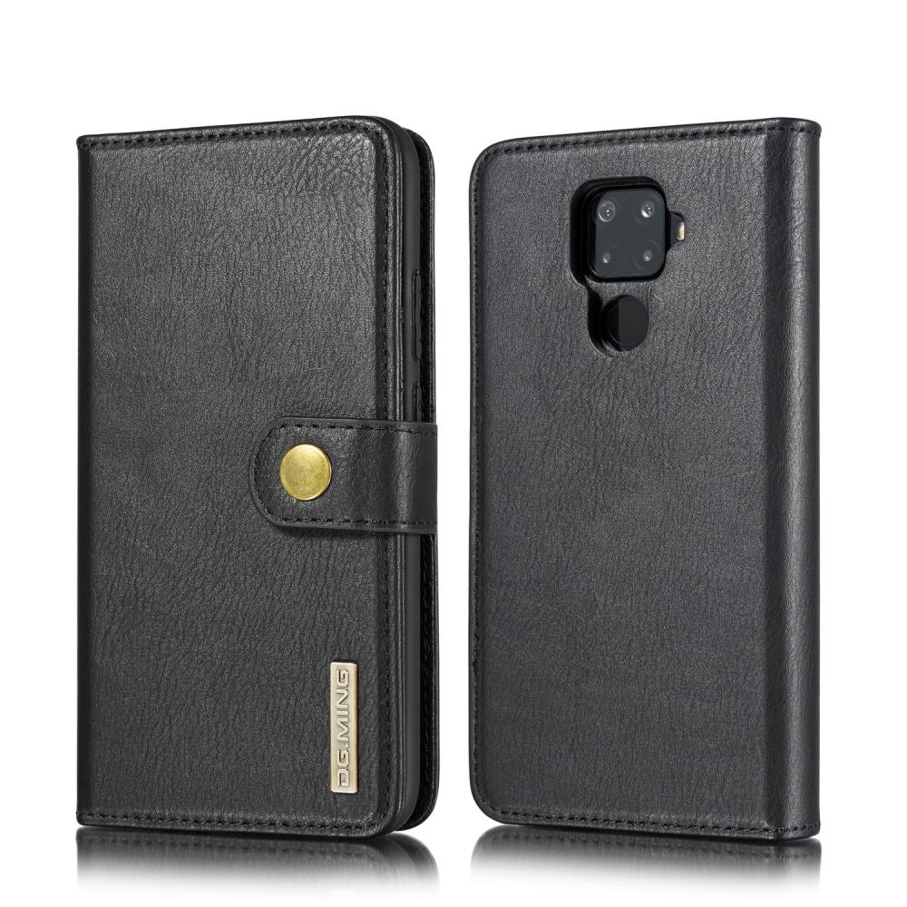 Huawei Mate 30 Lite Plånboksfodral med avtagbart skal, Svart