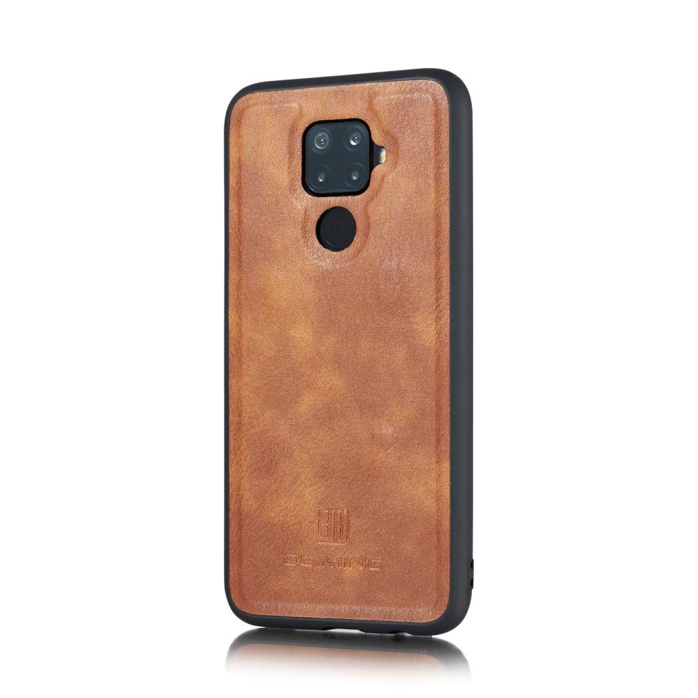 Huawei Mate 30 Lite Plånboksfodral med avtagbart skal, Brun