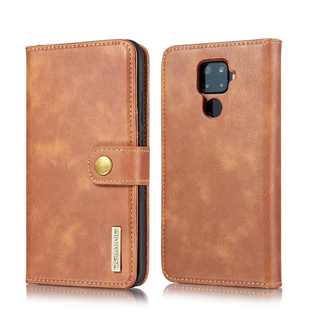 Huawei Mate 30 Lite Plånboksfodral med avtagbart skal, Brun