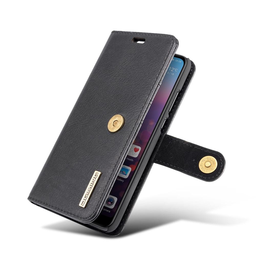 Huawei P20 Plånboksfodral med avtagbart skal, Svart