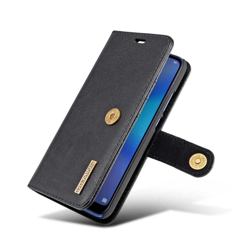 Huawei P20 Lite Plånboksfodral med avtagbart skal, Svart