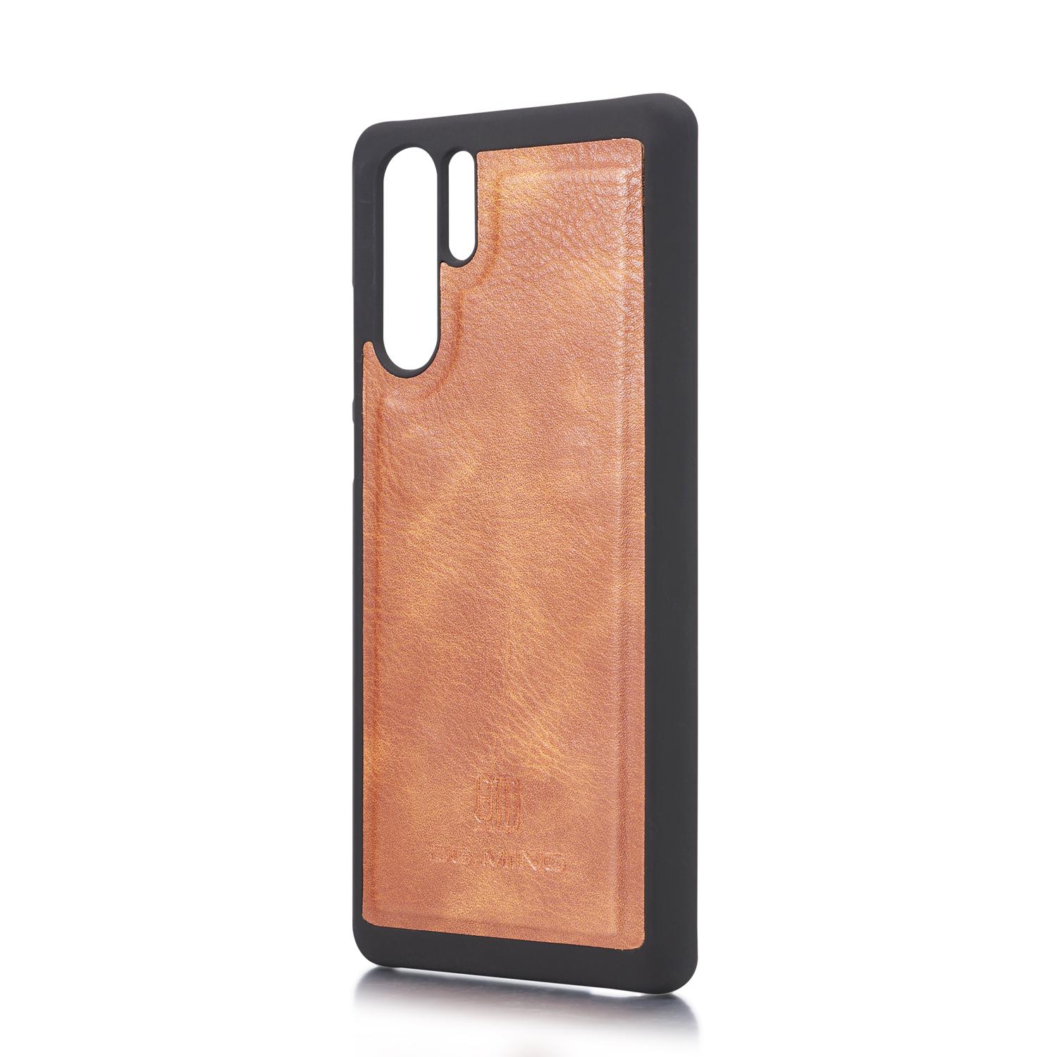 Huawei P30 Pro Plånboksfodral med avtagbart skal, Cognac