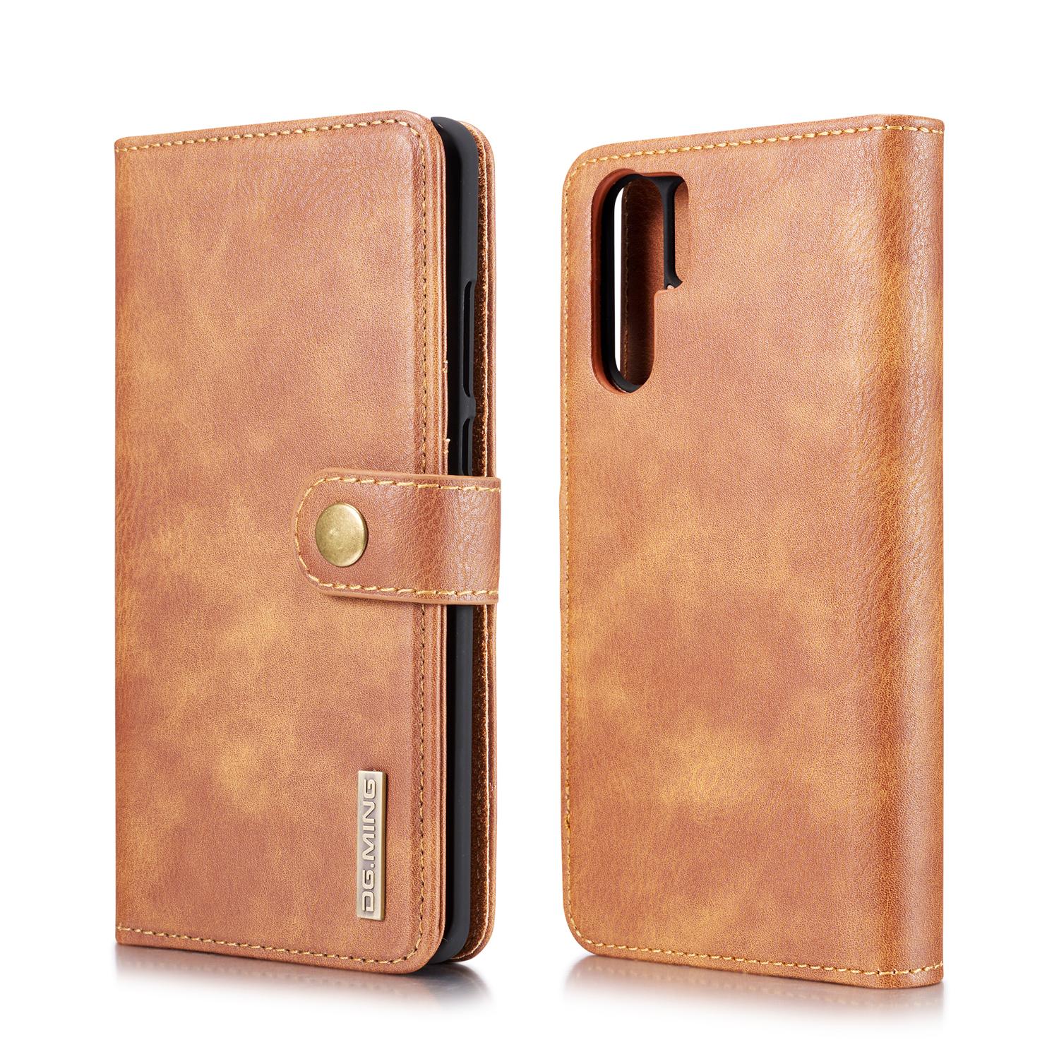 Huawei P30 Pro Plånboksfodral med avtagbart skal, Cognac