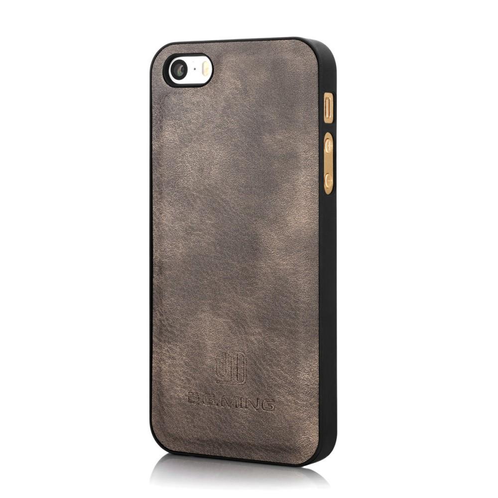 iPhone 5/5S/SE Plånboksfodral med avtagbart skal, brun