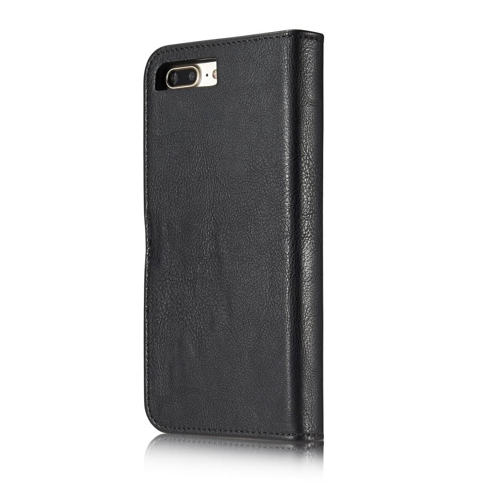 iPhone 7 Plus/iPhone 8 Plus Plånboksfodral med avtagbart skal, Black
