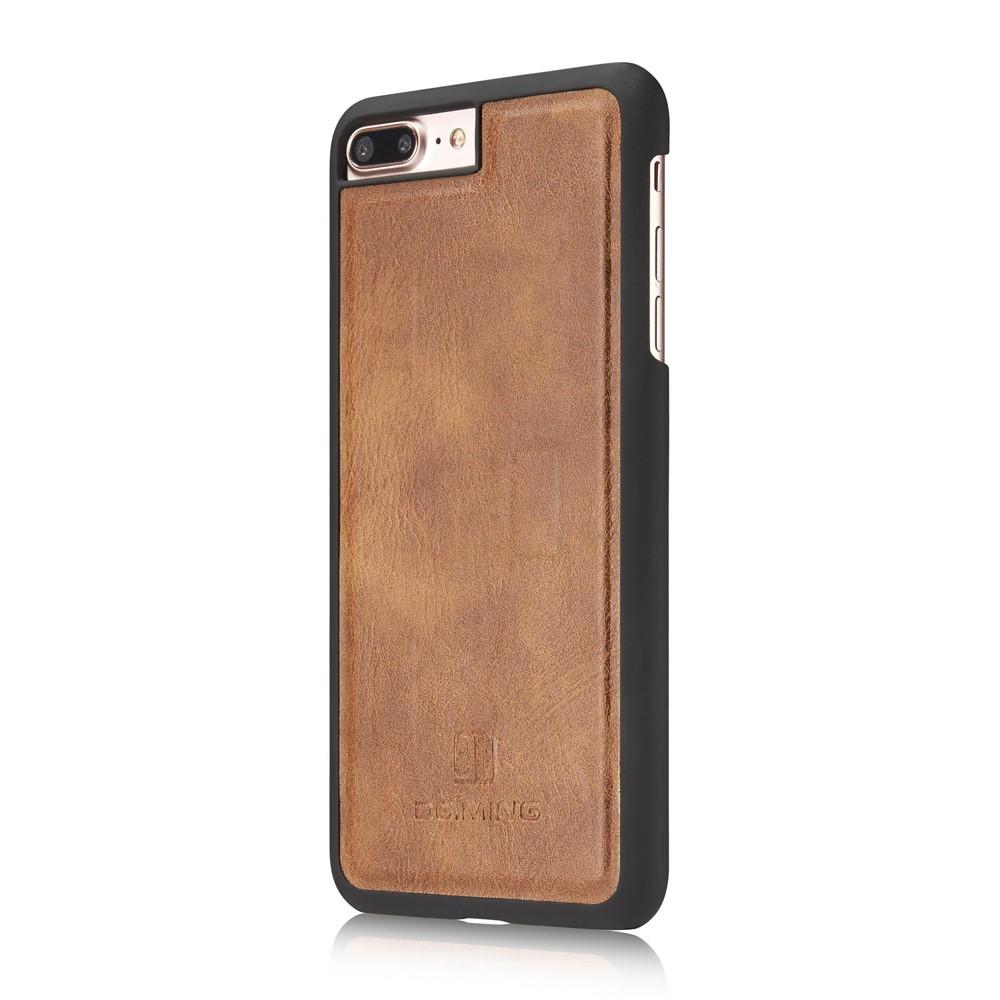 iPhone 7 Plus/8 Plus Plånboksfodral med avtagbart skal, cognac