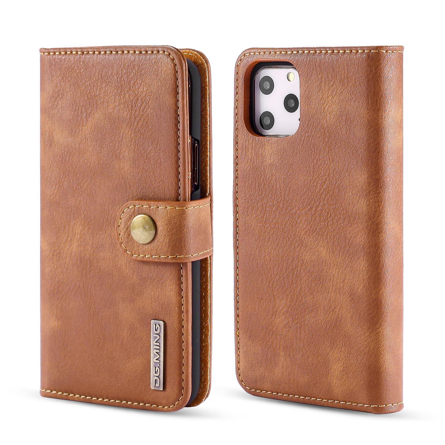 iPhone 11 Pro Plånboksfodral med avtagbart skal, cognac