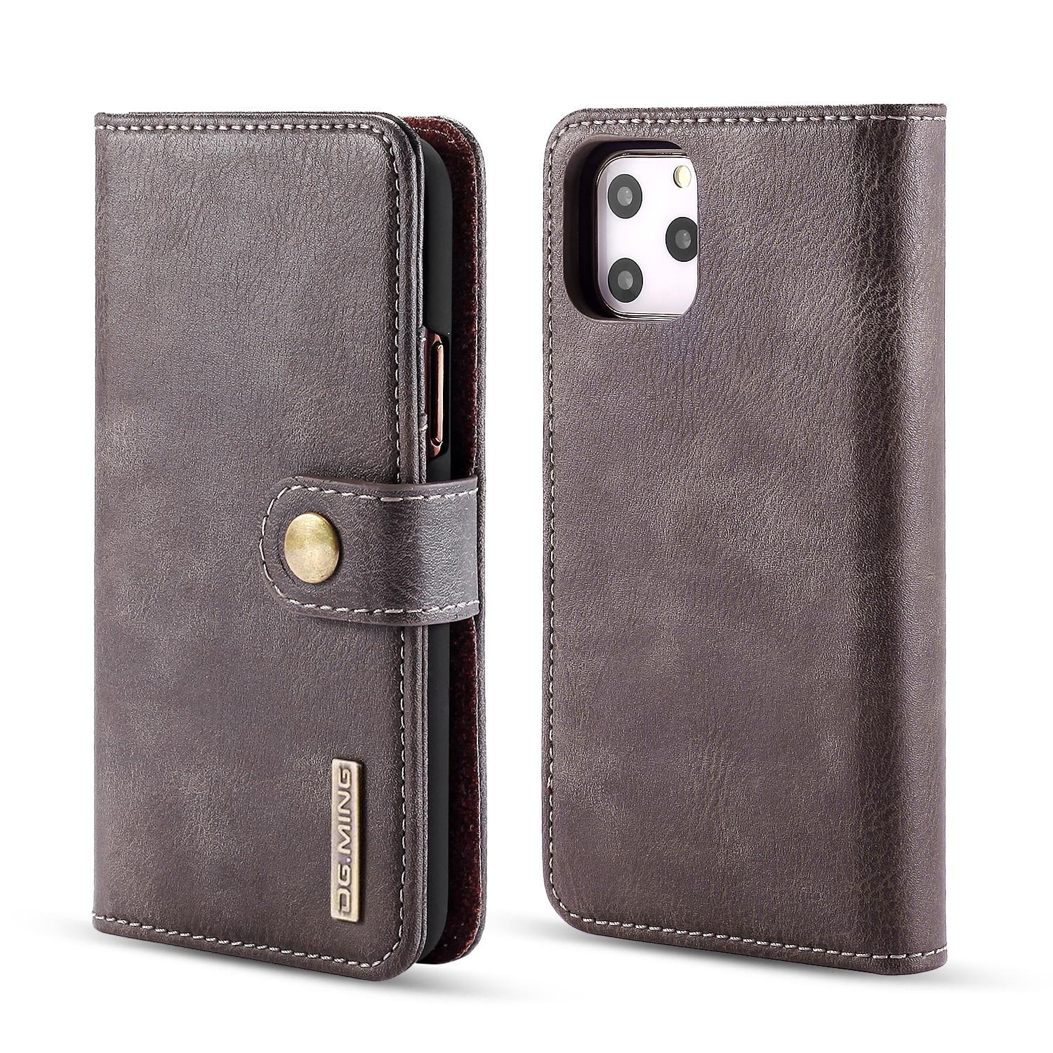 iPhone 11 Pro Max Plånboksfodral med avtagbart skal, Brown