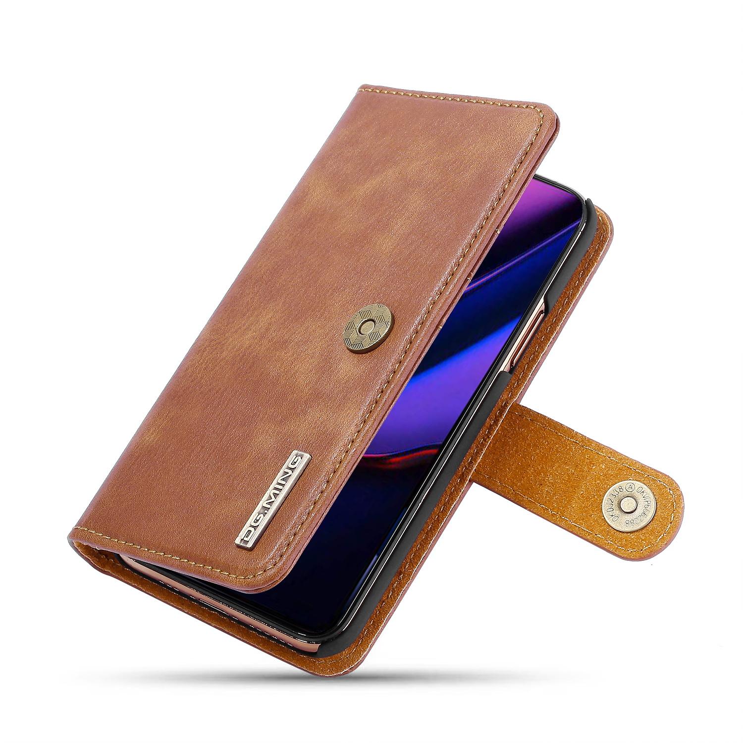 iPhone 11 Pro Max Plånboksfodral med avtagbart skal, Cognac