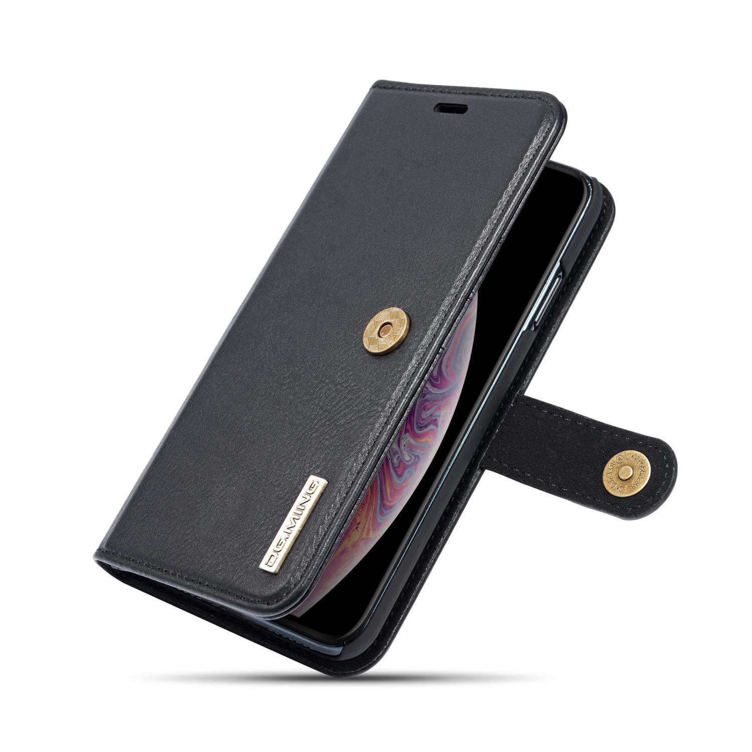 iPhone X/XS Plånboksfodral med avtagbart skal, svart