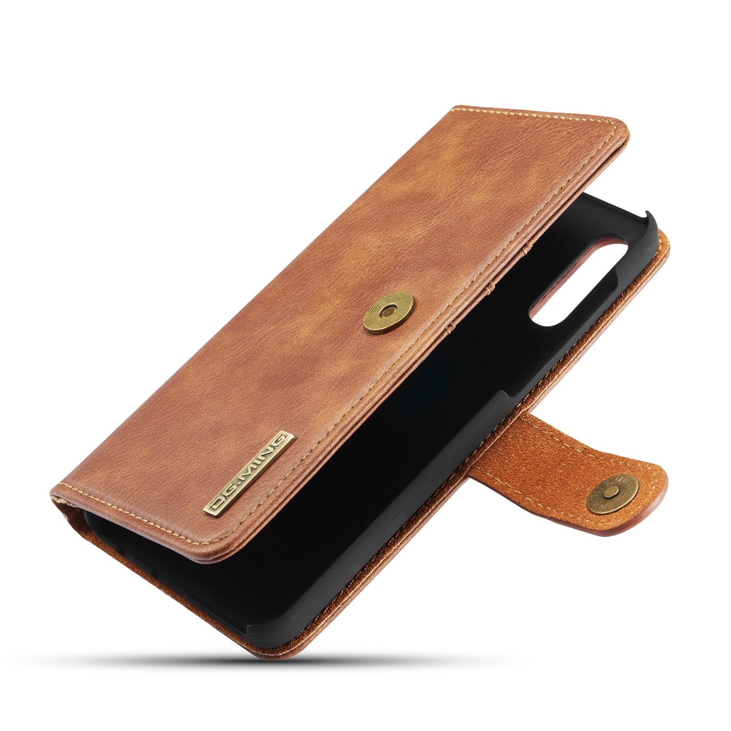 Samsung Galaxy A50 Plånboksfodral med avtagbart skal, Cognac