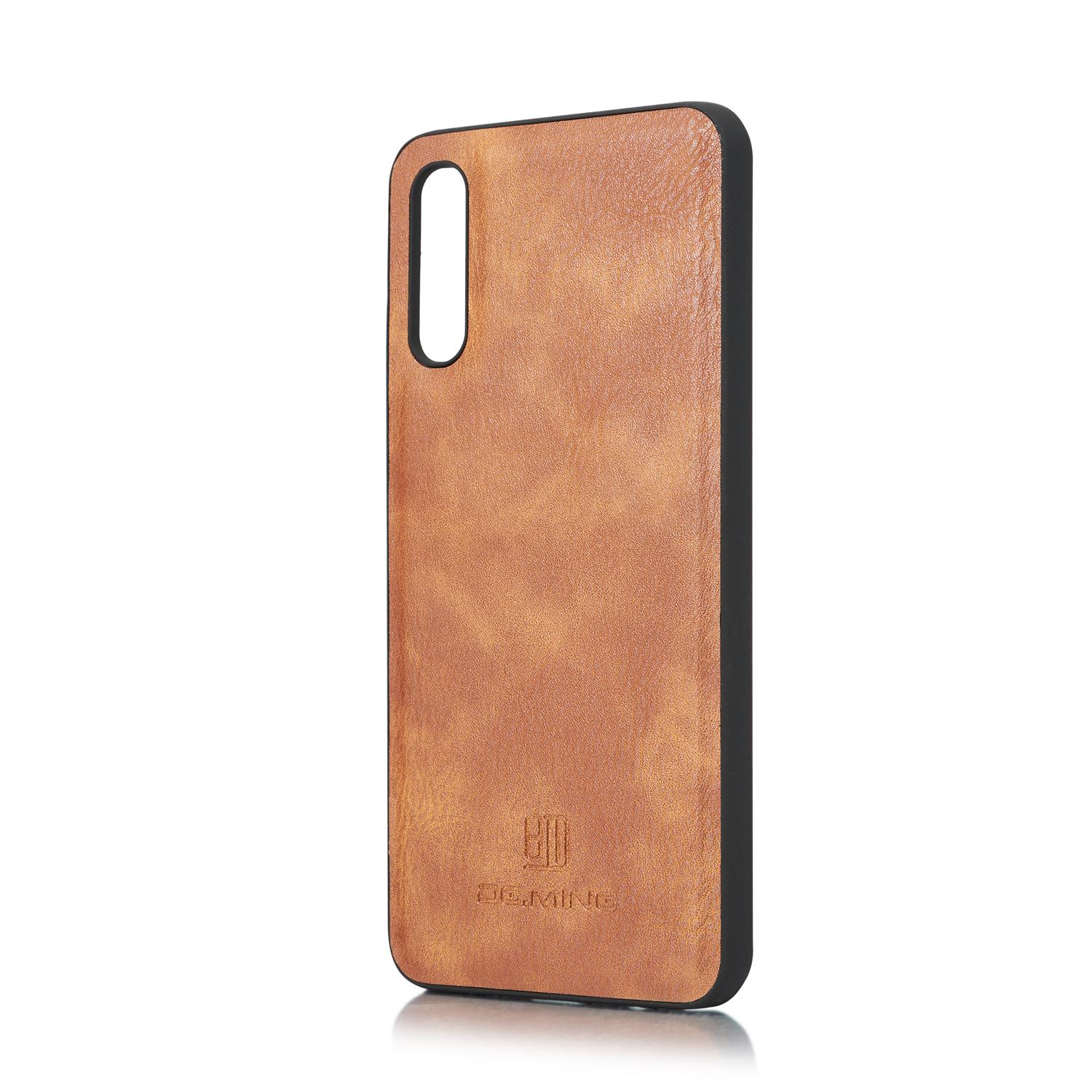 Samsung Galaxy A50 Plånboksfodral med avtagbart skal, Cognac