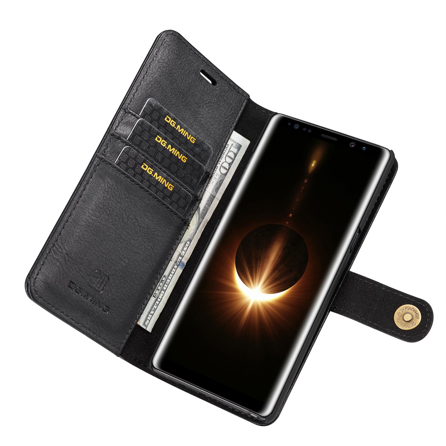 Samsung Galaxy Note 8 Plånboksfodral med avtagbart skal, Svart