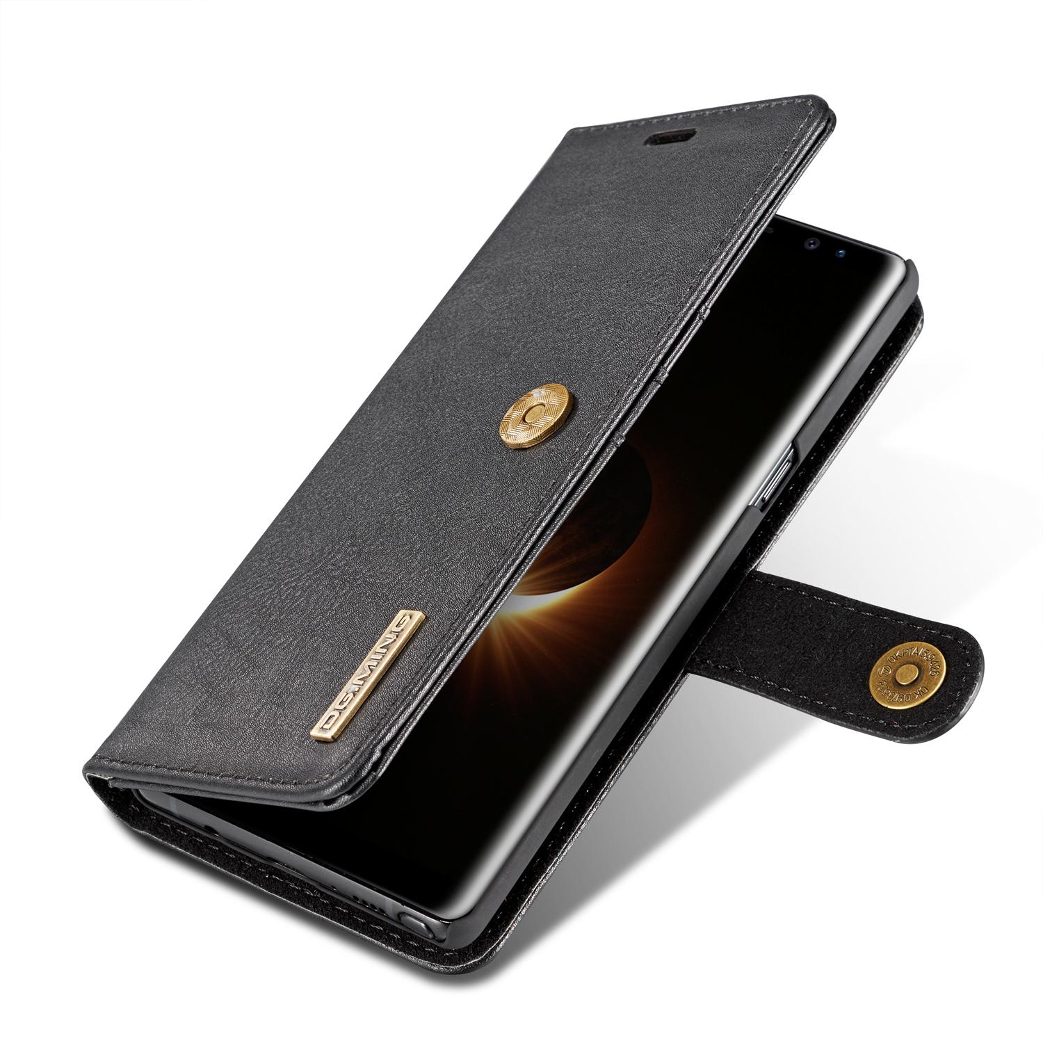 Samsung Galaxy Note 8 Plånboksfodral med avtagbart skal, svart