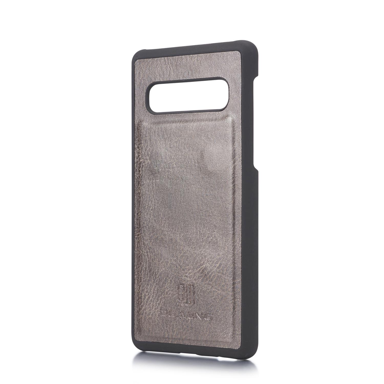 Samsung Galaxy S10 Plånboksfodral med avtagbart skal, brun