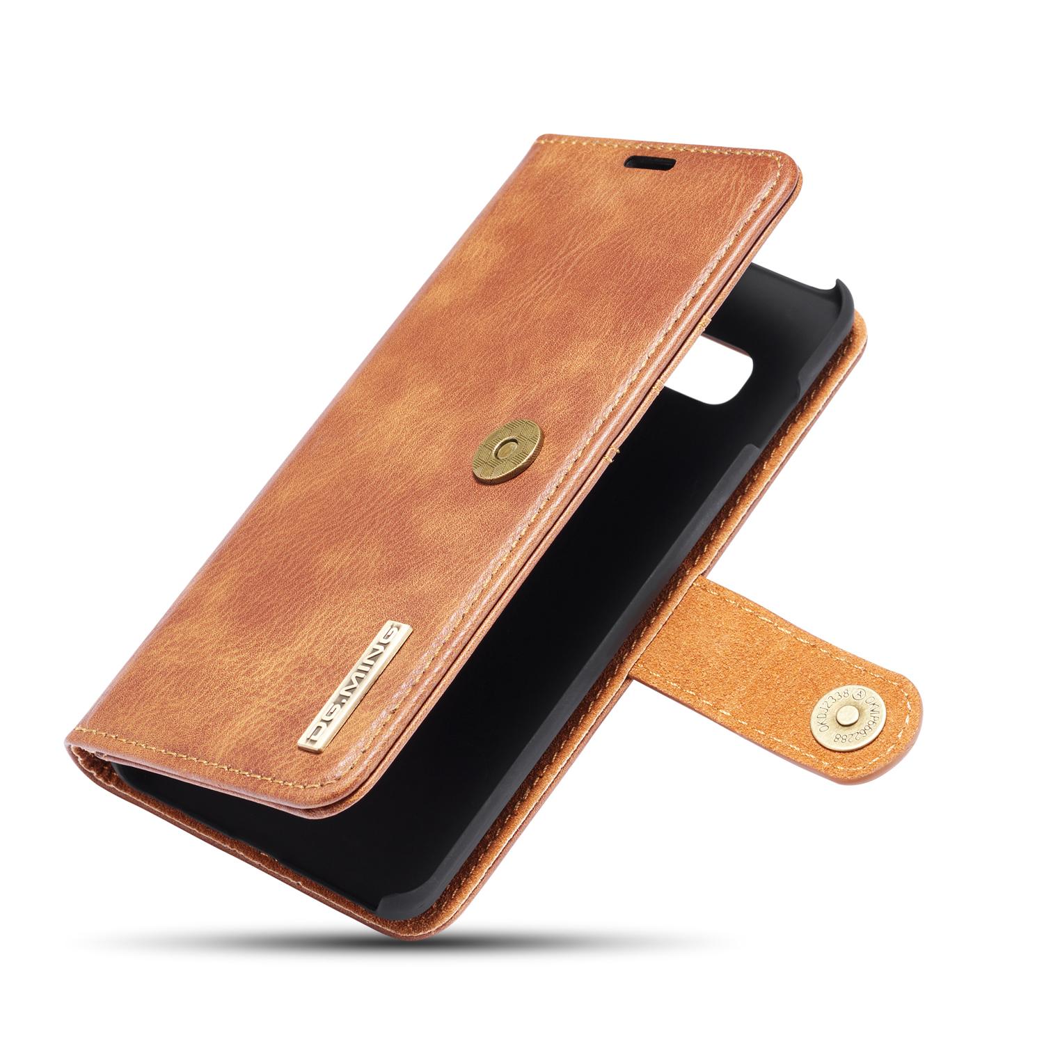 Samsung Galaxy S10 Plus Plånboksfodral med avtagbart skal, cognac