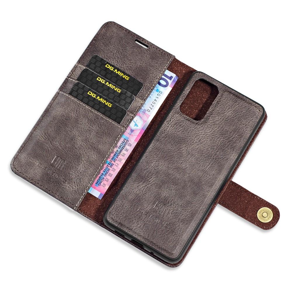 Samsung Galaxy S20 Plånboksfodral med avtagbart skal, brun