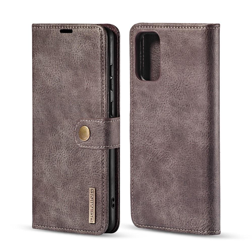 Samsung Galaxy S20 Plånboksfodral med avtagbart skal, brun