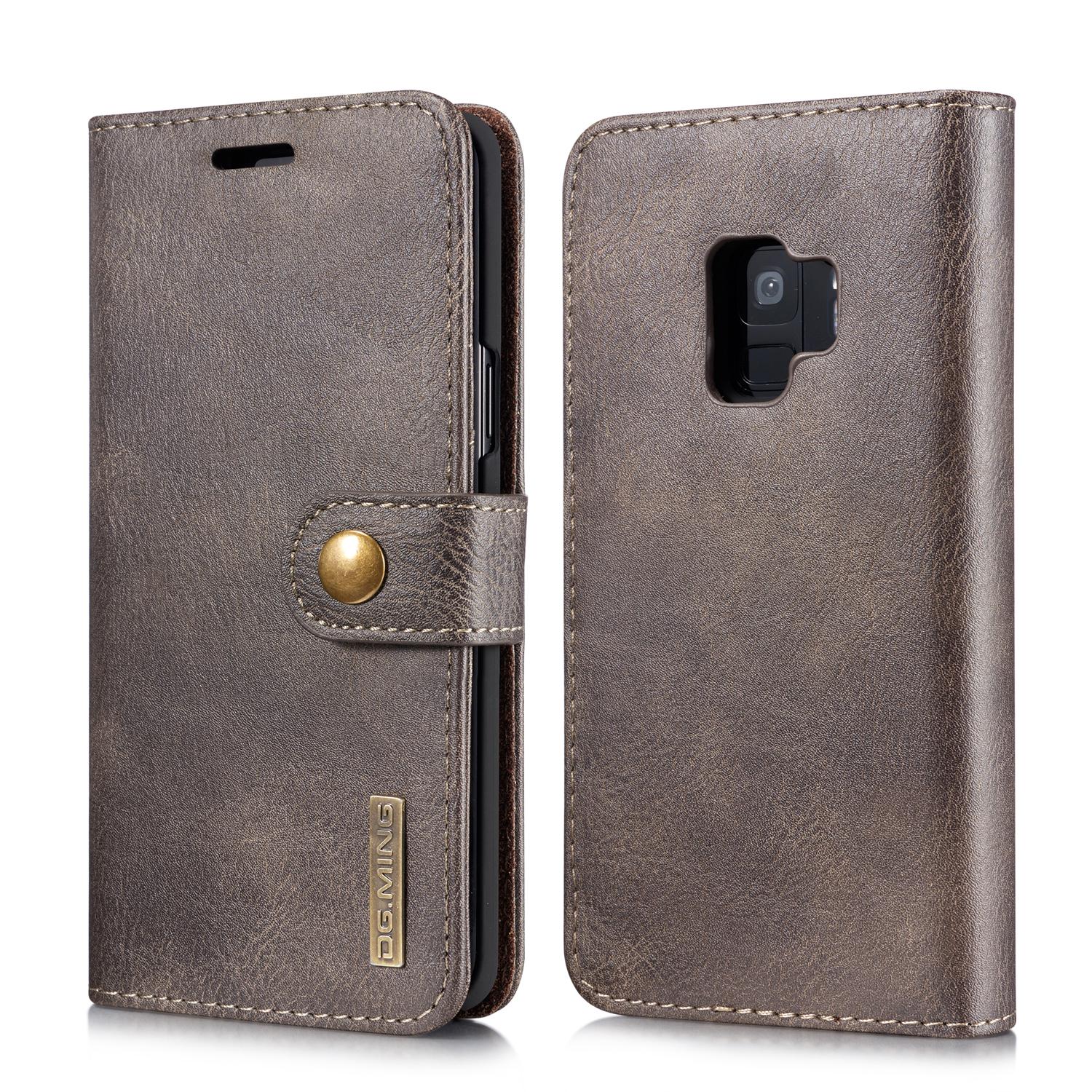 Samsung Galaxy S9 Plånboksfodral med avtagbart skal, brun