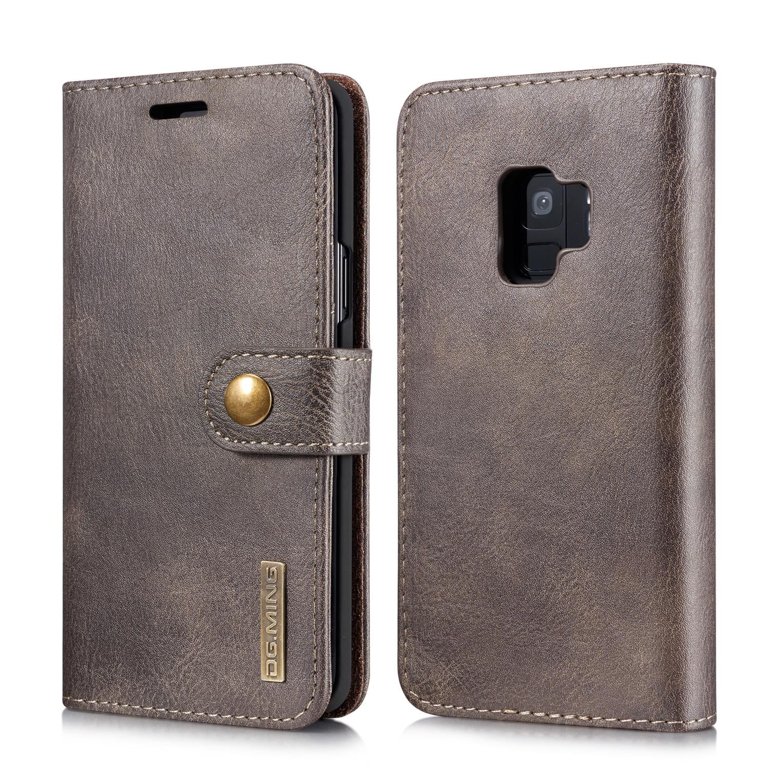 Samsung Galaxy S9 Plånboksfodral med avtagbart skal, Brown