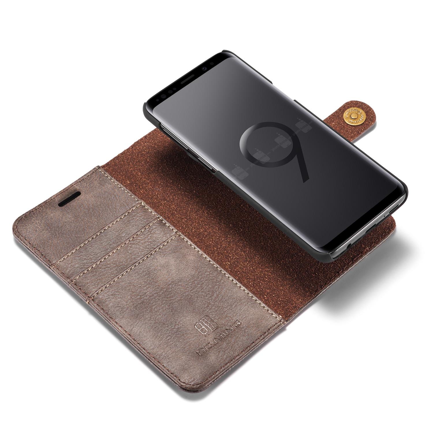 Samsung Galaxy S9 Plånboksfodral med avtagbart skal, Brown