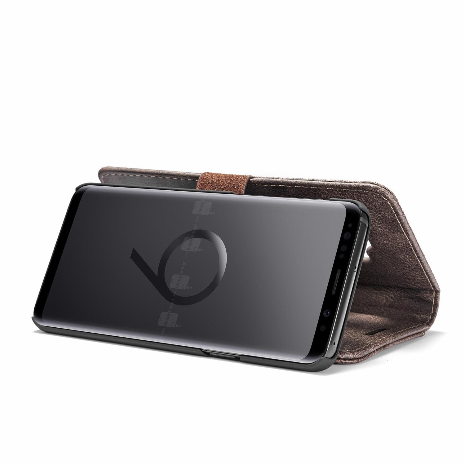 Samsung Galaxy S9 Plånboksfodral med avtagbart skal, Brown