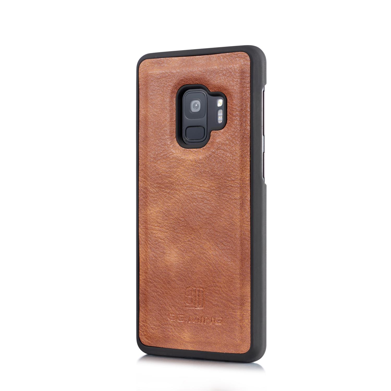 Samsung Galaxy S9 Plånboksfodral med avtagbart skal, Cognac