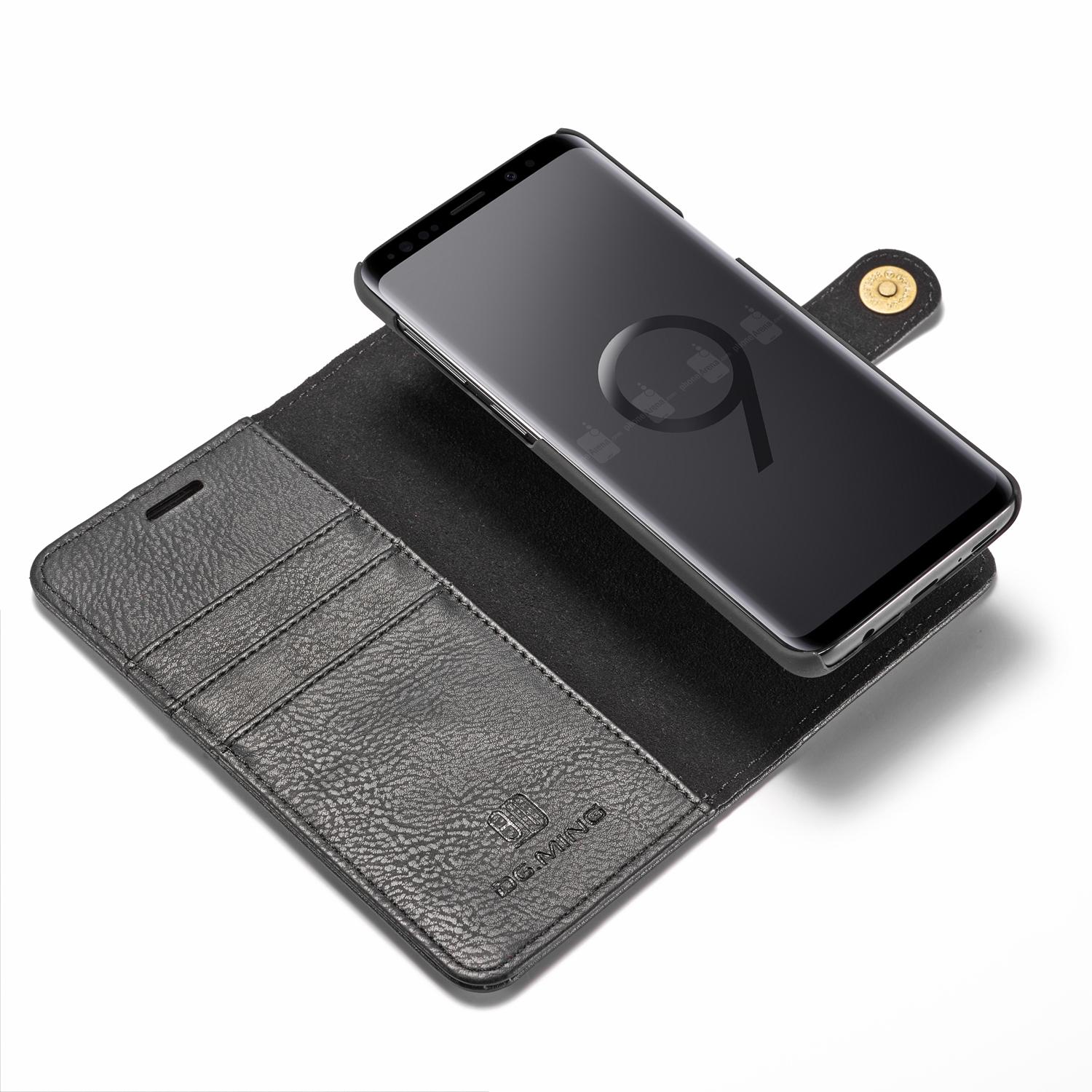 Samsung Galaxy S9 Plus Plånboksfodral med avtagbart skal, svart