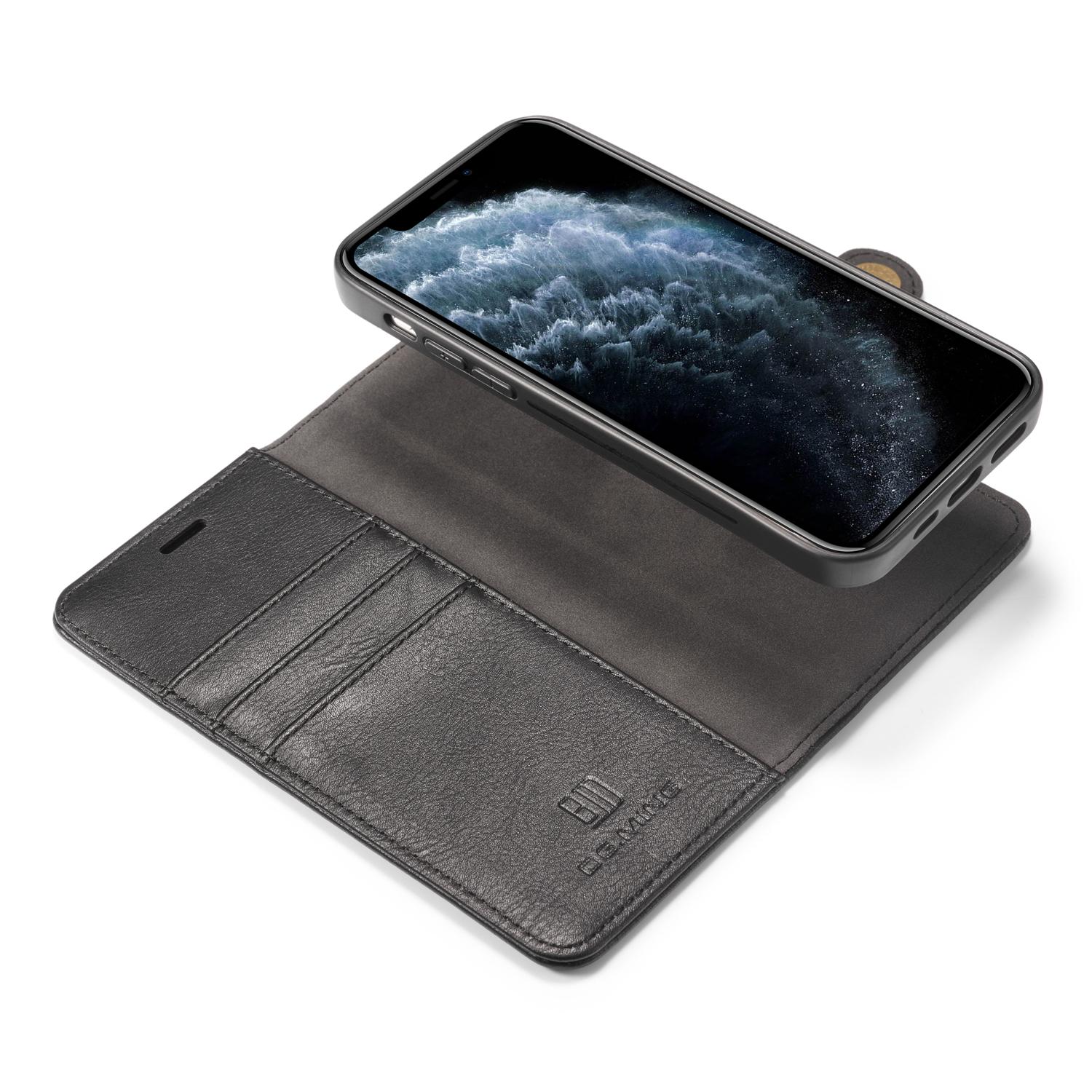 iPhone 12/12 Pro Plånboksfodral med avtagbart skal, svart