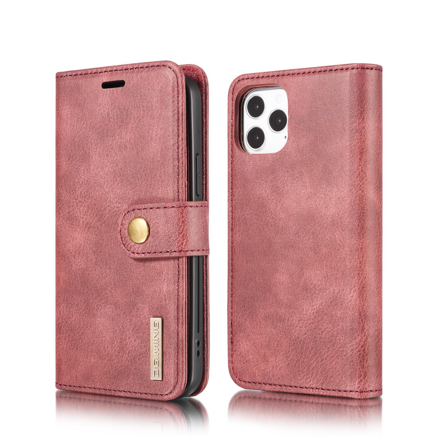 iPhone 12/12 Pro Plånboksfodral med avtagbart skal, röd