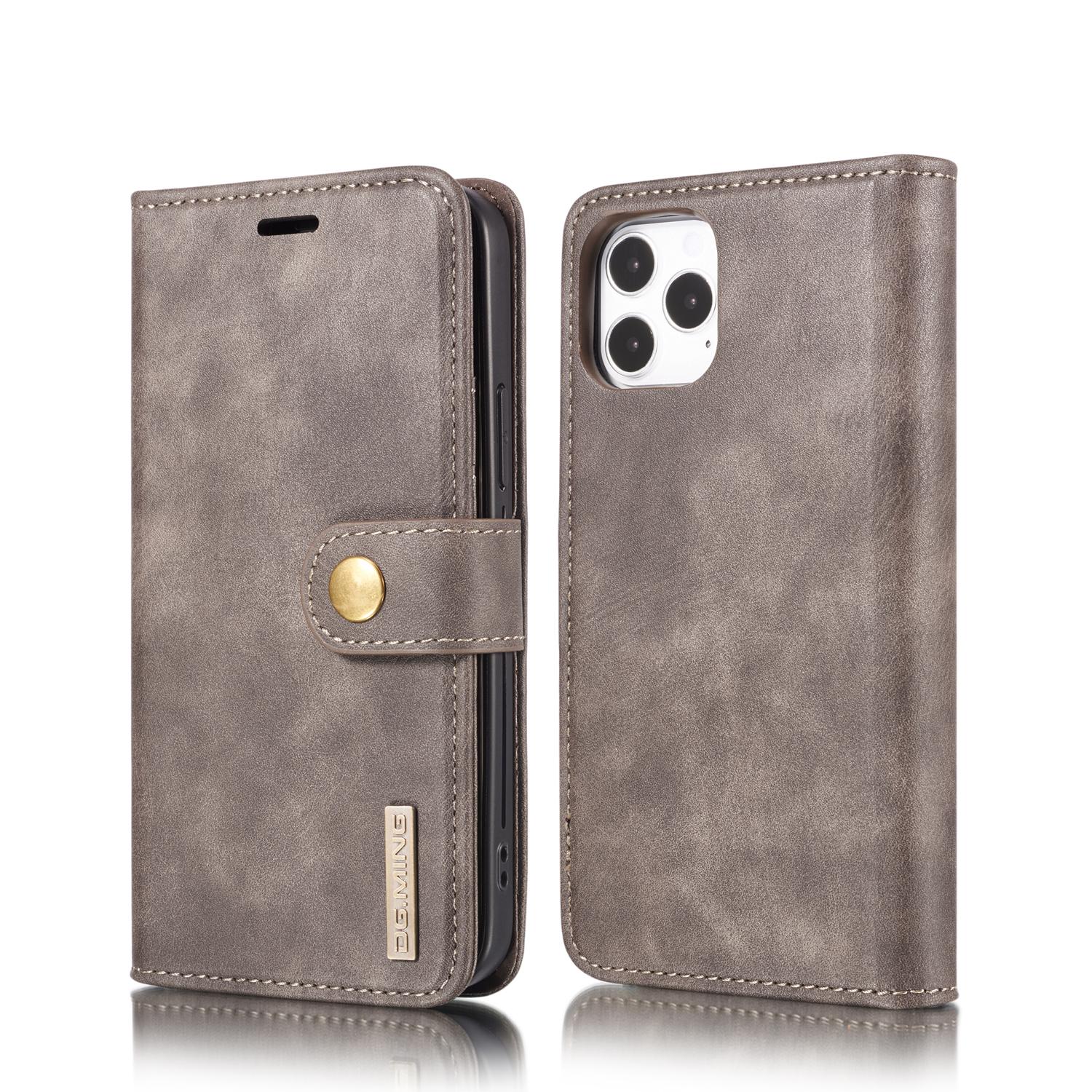 iPhone 12 Pro Max Plånboksfodral med avtagbart skal, brun