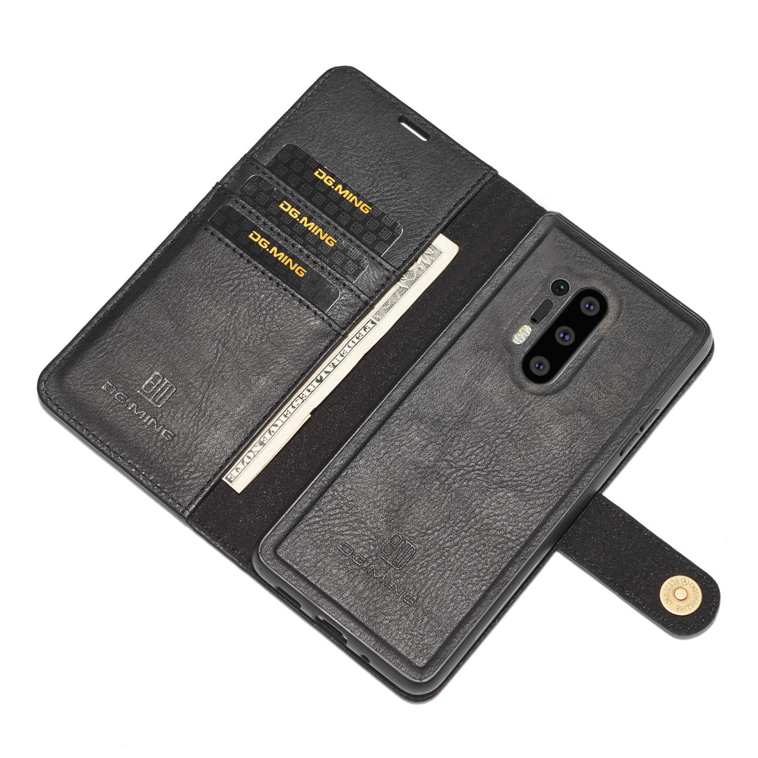 OnePlus 8 Pro Plånboksfodral med avtagbart skal, svart