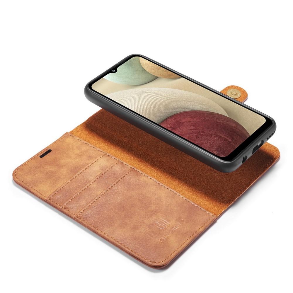Samsung Galaxy A12 5G Plånboksfodral med avtagbart skal, Cognac