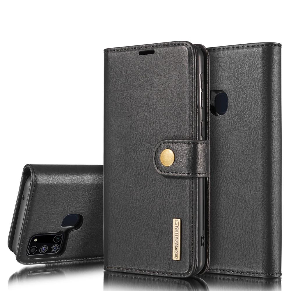 Samsung Galaxy A21s Plånboksfodral med avtagbart skal, svart