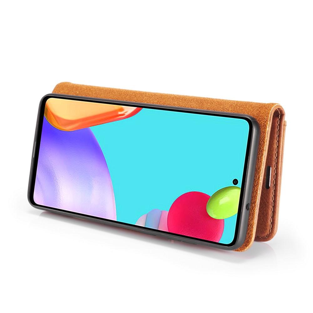 Samsung Galaxy A52/A52s Plånboksfodral med avtagbart skal, cognac