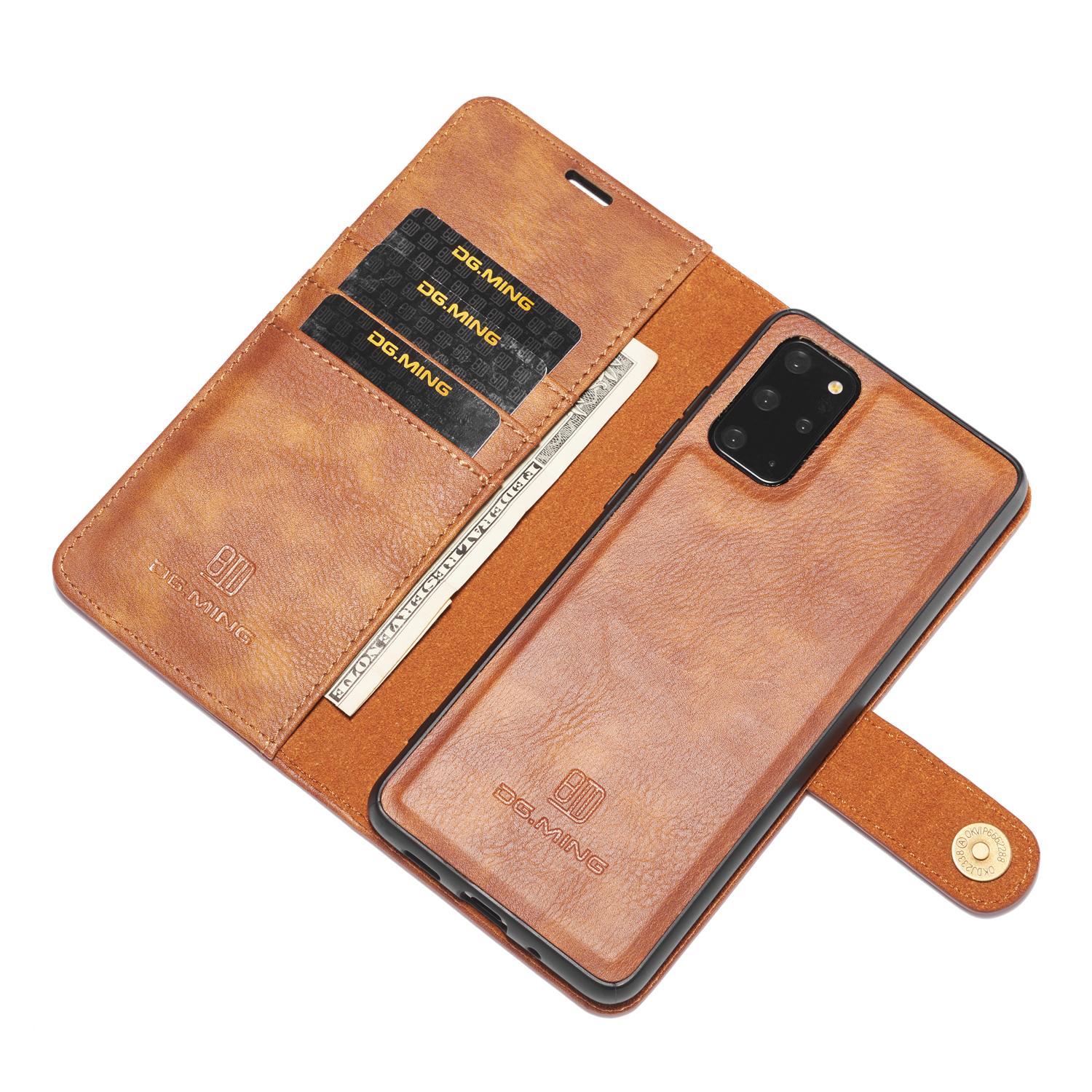 Samsung Galaxy S20 Plus Plånboksfodral med avtagbart skal, Cognac