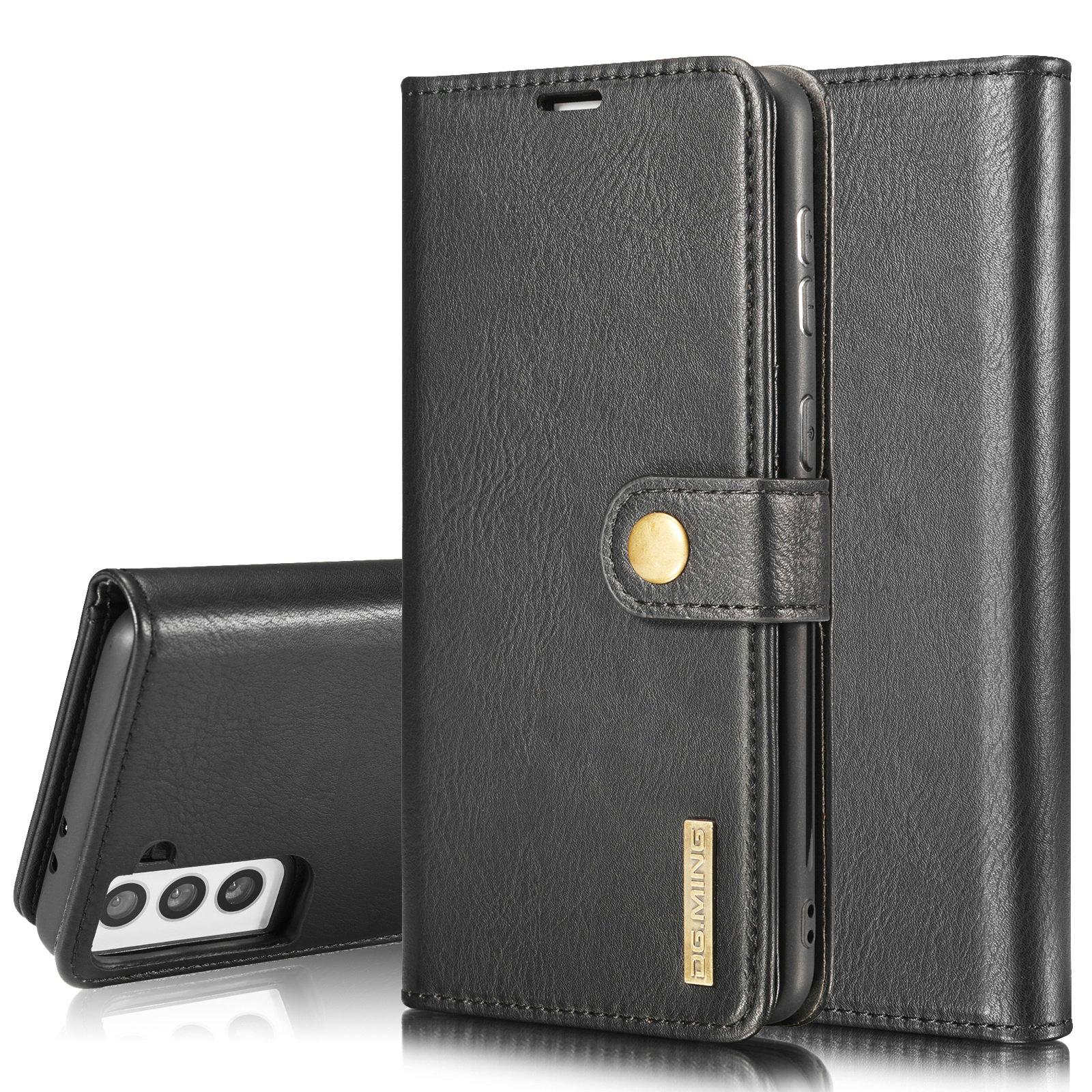 Samsung Galaxy S21 Plånboksfodral med avtagbart skal, svart