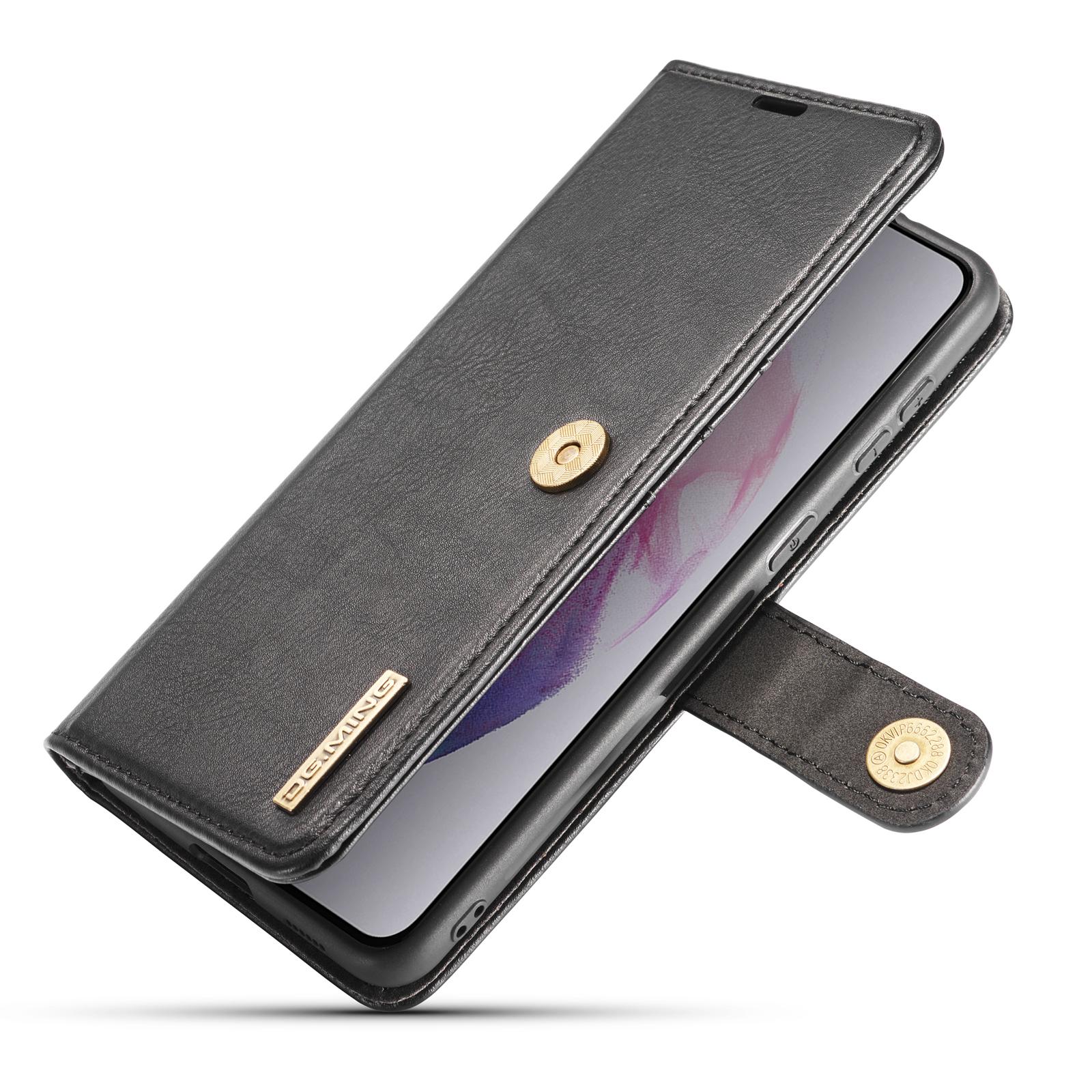 Samsung Galaxy S21 Plånboksfodral med avtagbart skal, svart