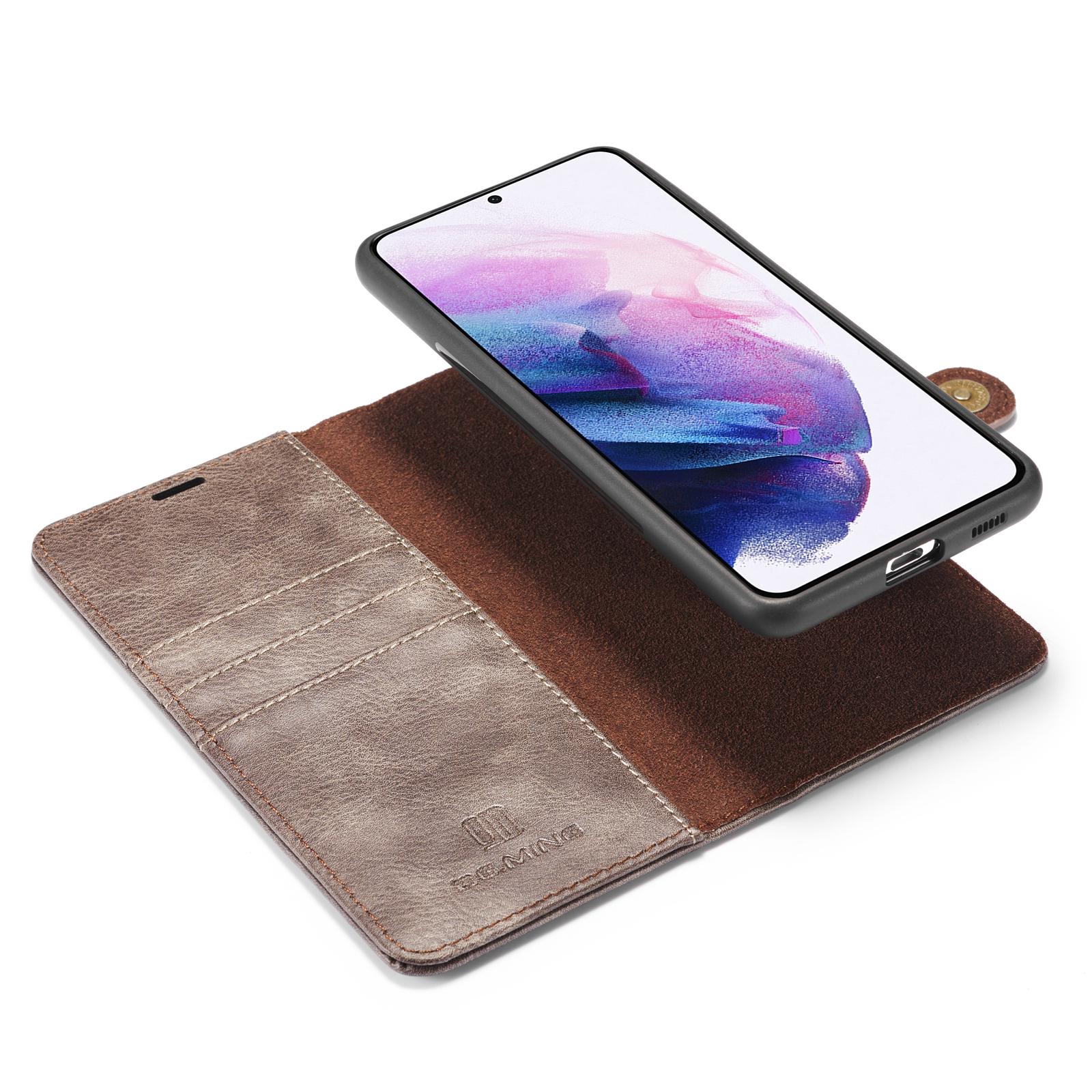 Samsung Galaxy S21 Plus Plånboksfodral med avtagbart skal, Brun