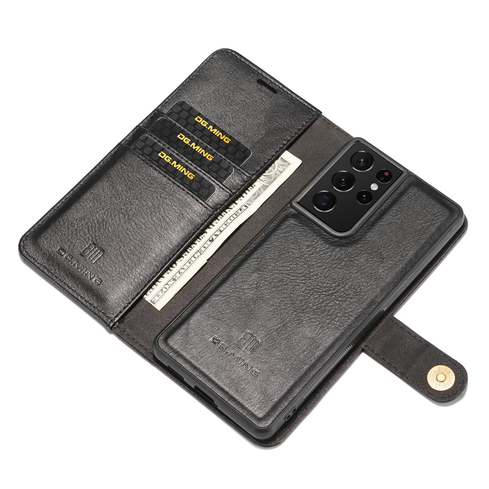 Samsung Galaxy S21 Ultra Plånboksfodral med avtagbart skal, Black